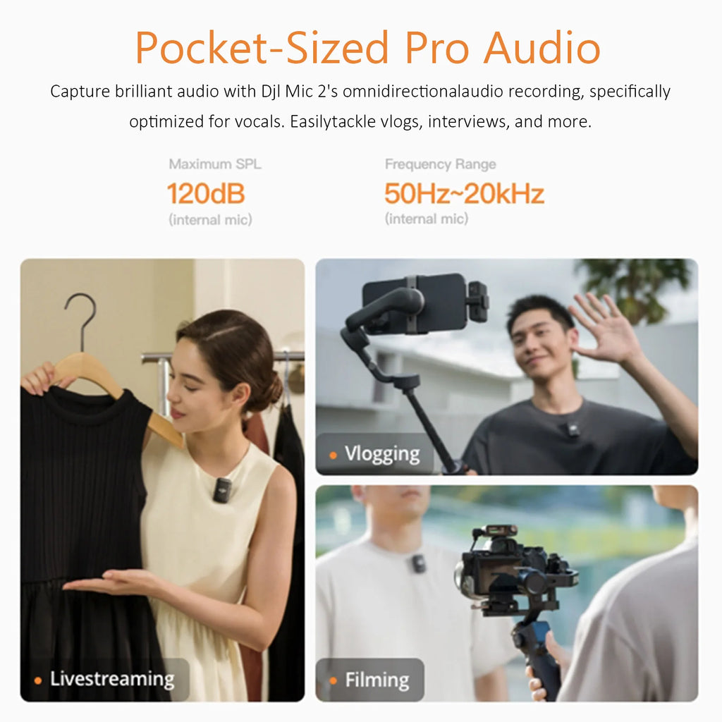 DJI Mic 2, Wireless Microphone