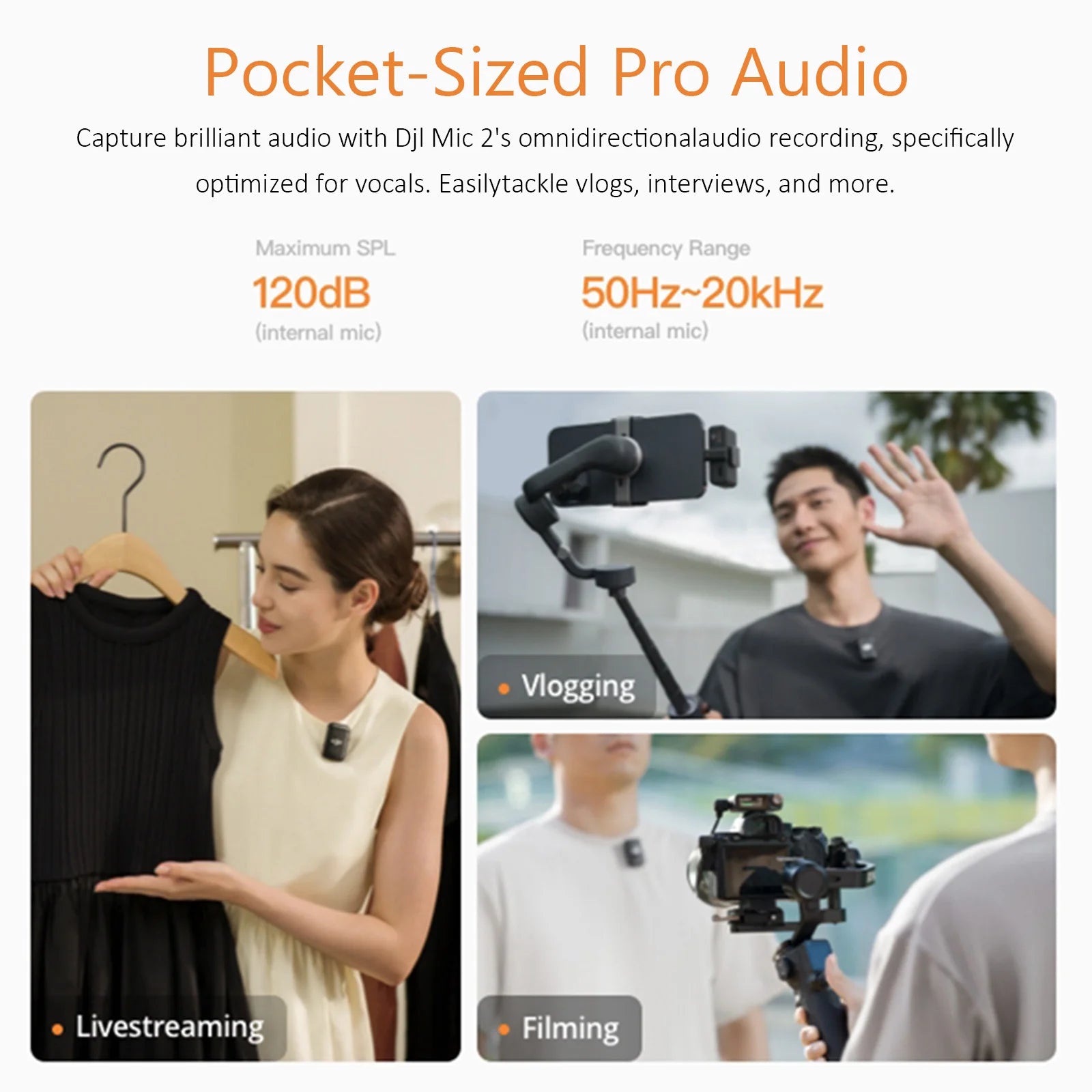 DJI Mic 2, Wireless Microphone