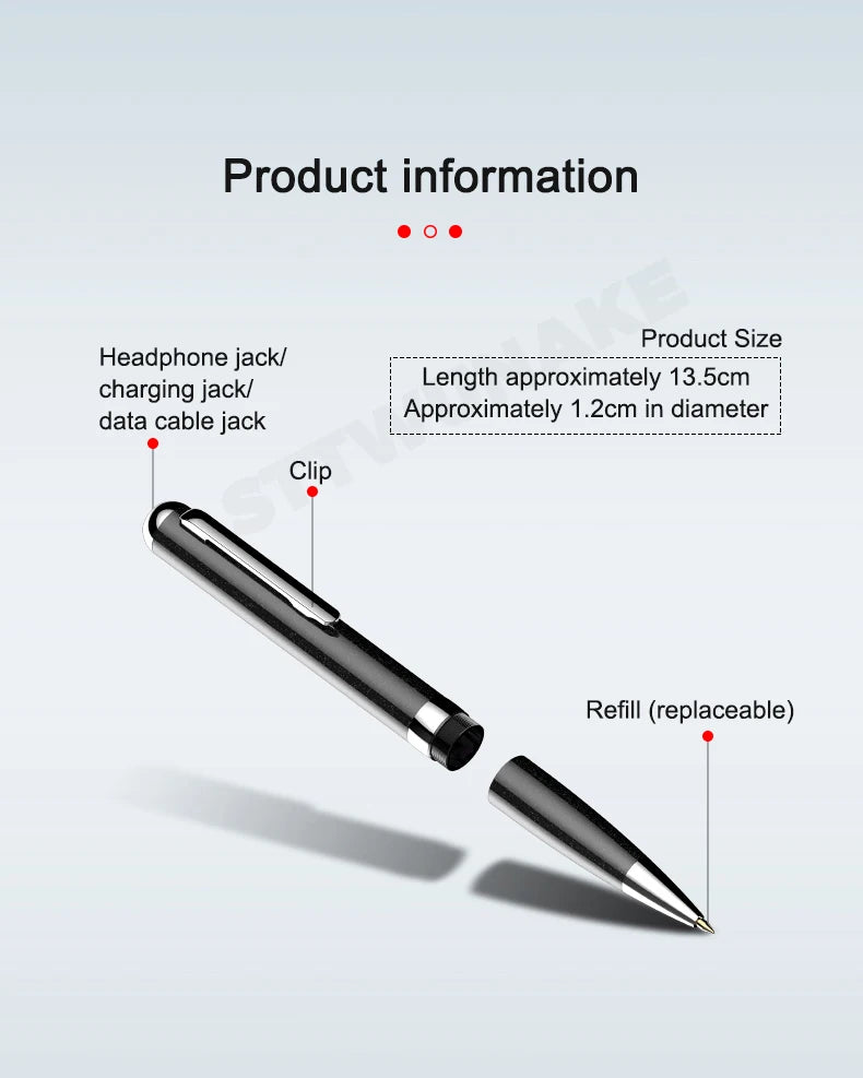 Spy recorder pen
