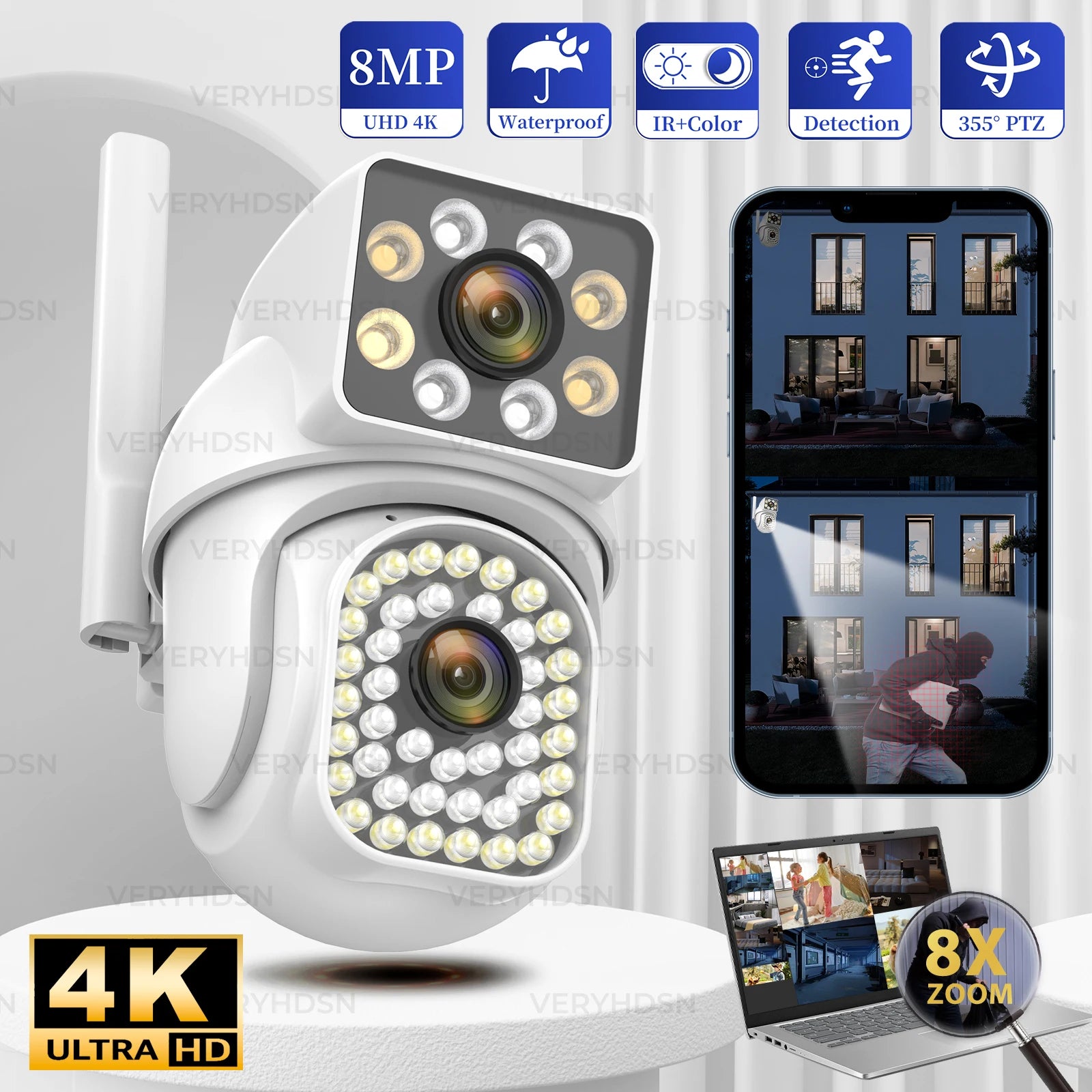 DualGuard 8MP PTZ Cam
