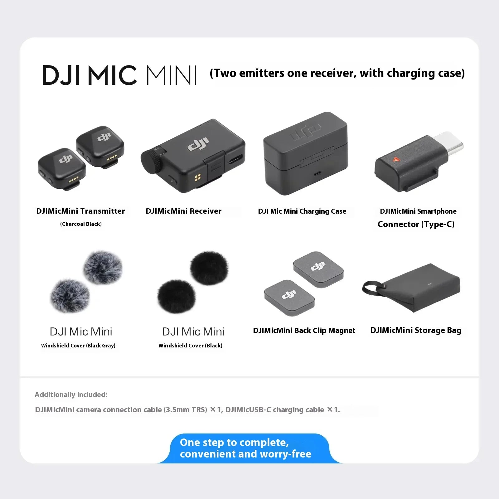 DJI Mic Mini 2TX 1RX