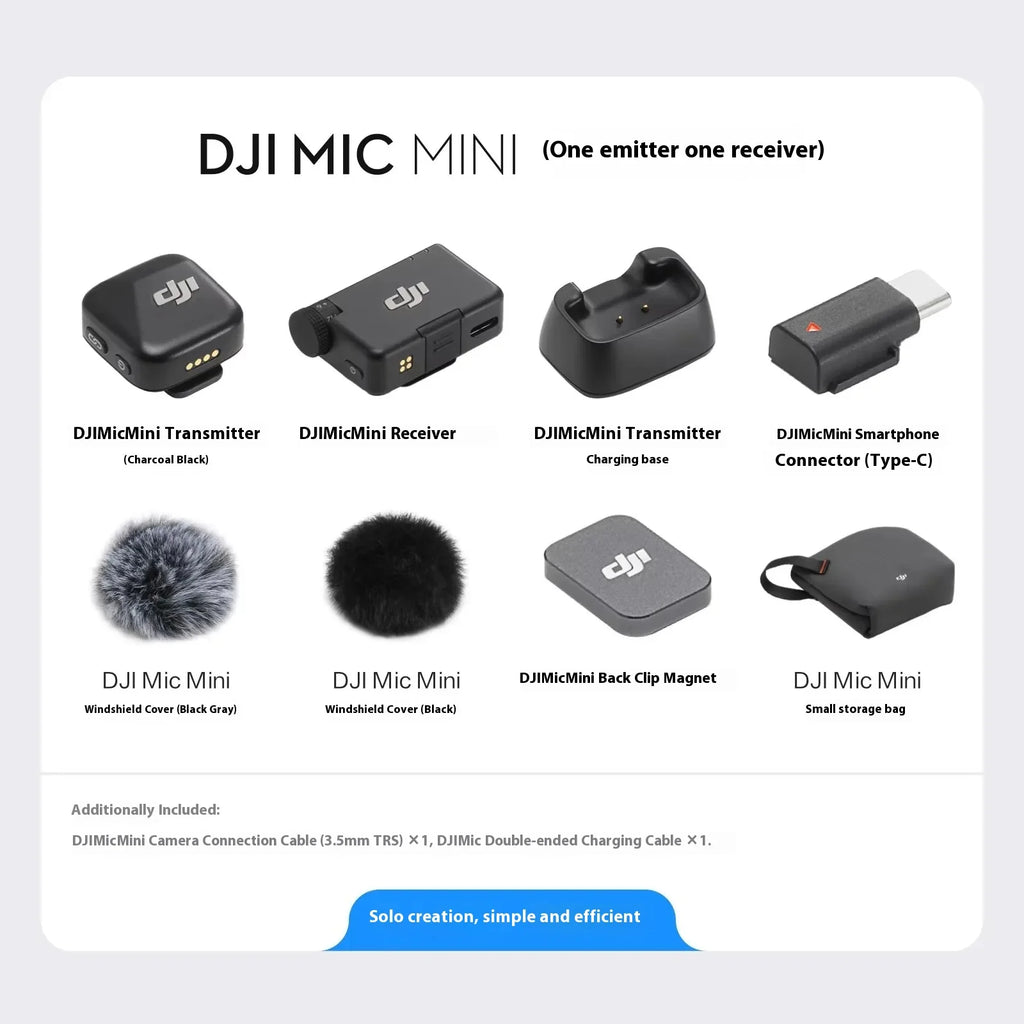 DJI Mic Mini 2TX 1RX