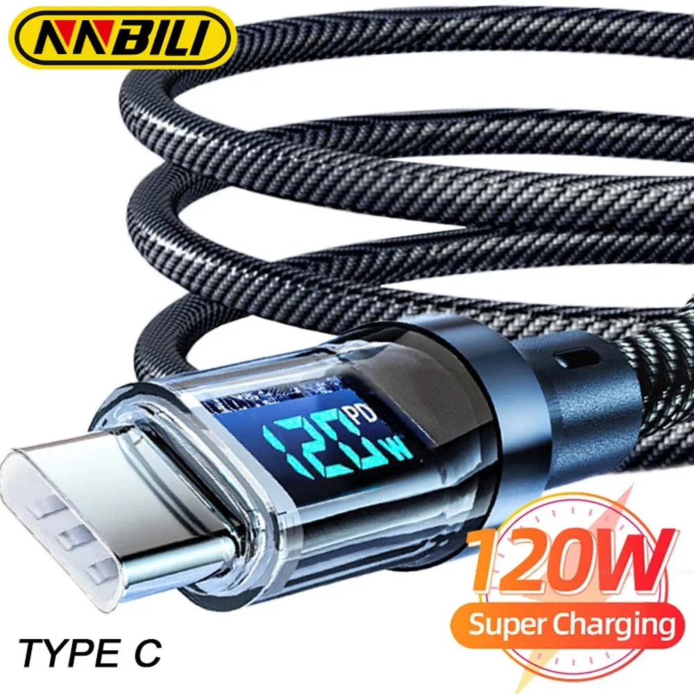 PowerMax 120W LED Type-C Cable